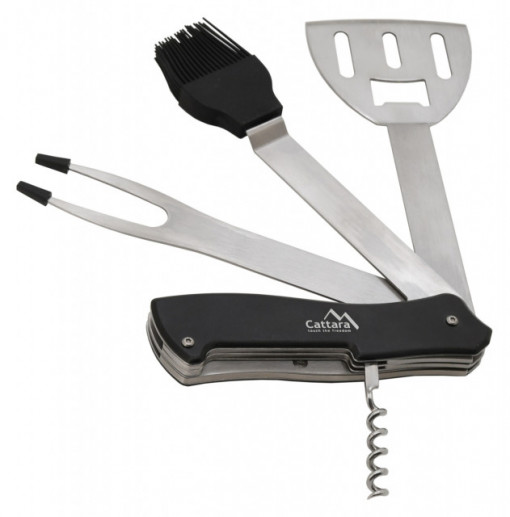 Set multifunctional ustensile pentru gratar 5 in 1 Cattara TT13081