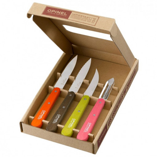 Set Opinel pentru Bucatarie, 4 piese manere Colorate - 001452 3