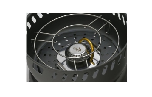 Set pentru gatit in camping 9 piese Cattara Trek, aragaz 7.5KW, piezo, 2 oale, tigaie, capac, maner, husa textila - TT13610 - Img 6