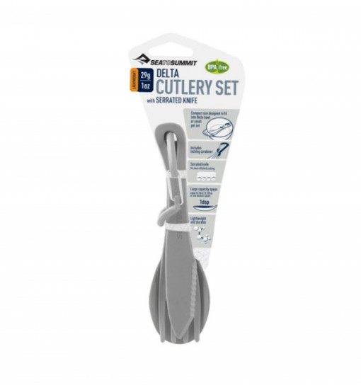 Tacamuri camping - set 3 bucati Sea To Summit, BPA free, gri - OUTMA.ADCUTSETGY
