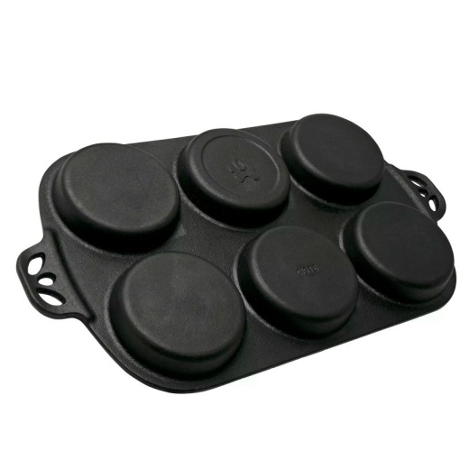 Tava din fonta pentru copt briose 40 x 23 x 2,5 cm Camp Chef - CC-CIGT6 - Img 3