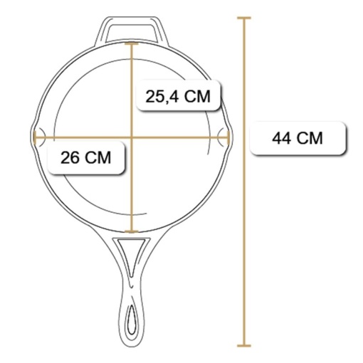 Tigaie adanca rotunda din fonta cu maner triplu asezonata Lodge Blacklock 26 cm - L-BL96SK - Img 10