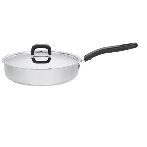 Tigaie cu capac Fiskars Functional Form, Ø 24 cm, otel inoxidabil - 855324
