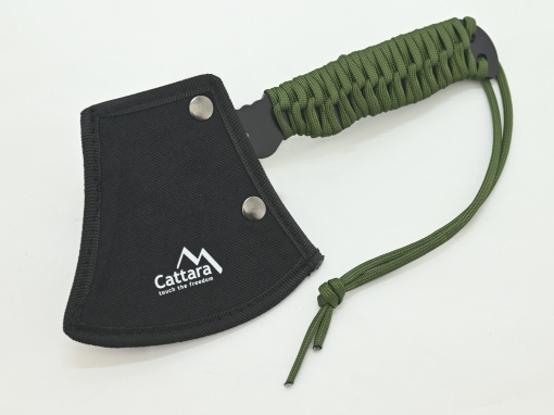 Topor multifunctional Cattara Viking 24cm, chei, paracord, teaca - TT13266 - Img 6