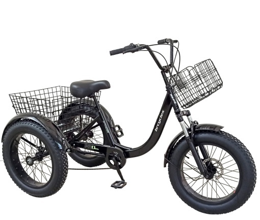 Tricicletă adulți BR Pro2025, 20", 7 viteze, frâne pe disc, cadru din oțel 15", negru - Img 2