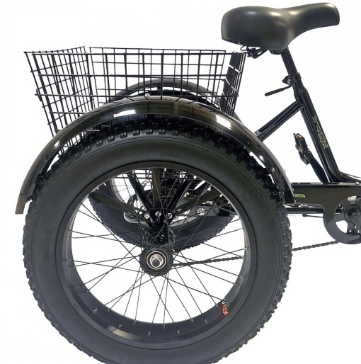 Tricicletă adulți BR Pro2025, 20", 7 viteze, frâne pe disc, cadru din oțel 15", negru - Img 12