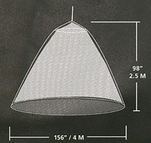 Plasa Anti Tantari Coghlans Travellers - C9770 dimensiuni