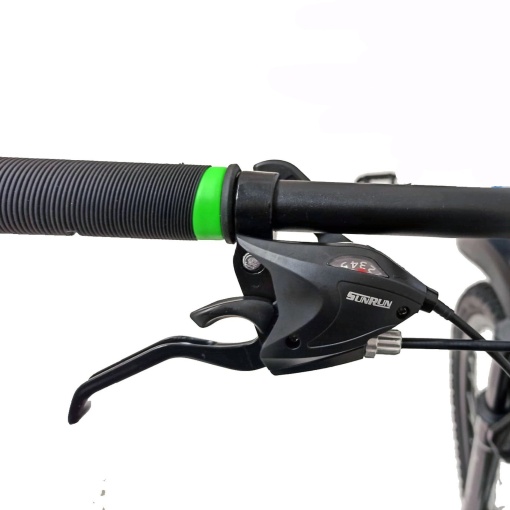 Bicicleta BR TARGET Carrier 29", 21 viteze, frane pe disc, cadru otel 17", manete secventiale, alb\negru - Img 7