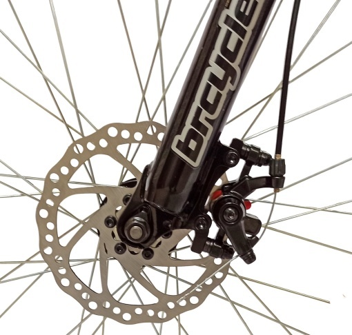 Bicicleta BR Tornado 26", 21 viteze, frane pe disc, cadru din aluminiu 13.5", manete secventiale, roz - Img 6