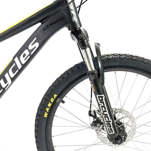 Bicicleta BR Tornado 26", 21 viteze, frane pe disc, cadru din aluminiu 13.5", manete secventiale, negru - Img 6