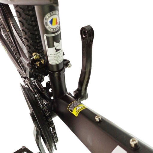 Bicicleta BR Tsunami ProMG 24", cadru otel 13", jante magneziu, manete secventiale, frane disc, 21 viteze, negru - Img 13