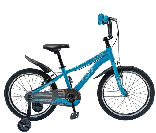 Bicicletă copii BR Neptune 20", cadru oțel, albastru, varsta 7 - 10 ani