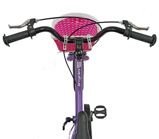 Bicicletă copii BR Neptune Kids 16", cadru oțel, violet, varsta 4 - 6 ani - Img 9