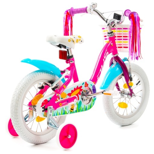 Bicicleta Copii DHS Summer - 14 Inch, Roz - Img 5