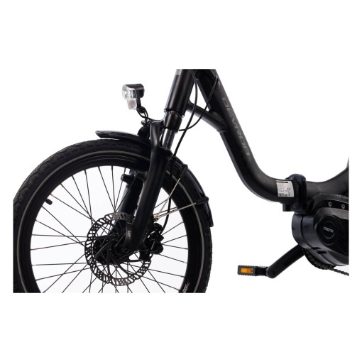 Bicicleta Electrica Pliabila Devron 20126 - 20 Inch, M, Negru - Img 5