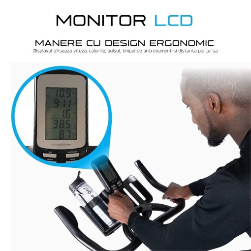 Bicicleta Fitness Spin Bike Profesionala Dhs 8938 - Img 5