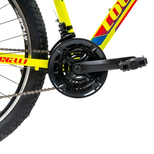 Bicicleta MTB Colinelli COL23, Marimea S, 27.5 inch, Galben, Schimbator Shimano ST-EF500, 21 Viteze, Cadru Aluminiu, Frane V - Brake - Img 4