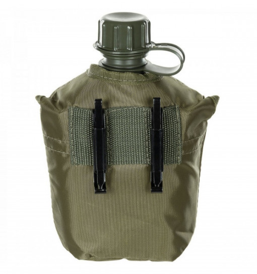 Bidon 1 litru cu husa olive, BPA free, MFH - OUTMA.33213B 2