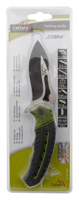 Briceag Cobra Cattara lama 9.5cm verde/negru TT13257 - Img 7