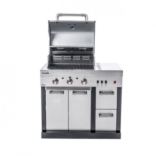 Bucatarie exterioara modulara Char-Broil Ultimate 3200 TRU-Infrared gratar pe gaz 3 arzatoare inox non-magnetic - 140906 3