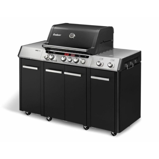 Bucatarie pe gaz, 3 arzatoare inox, arzator infrarosu ajustabil, grile fonta, Enders Uniq Pro 3 IK Kitchen Turbo - 860833 - Img 2