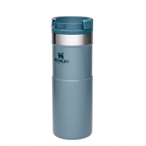 Cana Termoizolanta Stanley The NeverLeak Travel Mug Hammertone Ice 0.47L - 10-09851-009 2