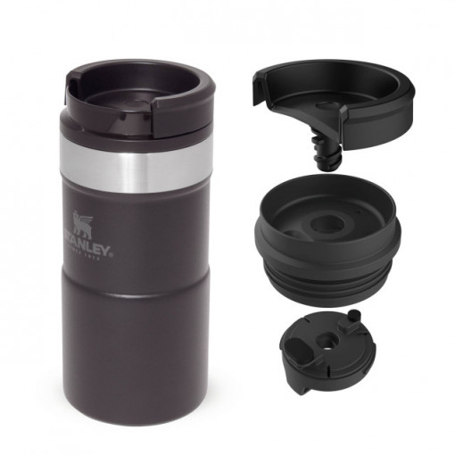 Cana Termoizolanta Stanley The NeverLeak™ Travel Mug Matte Black Pebble  0.25L - 10-09856-007 3