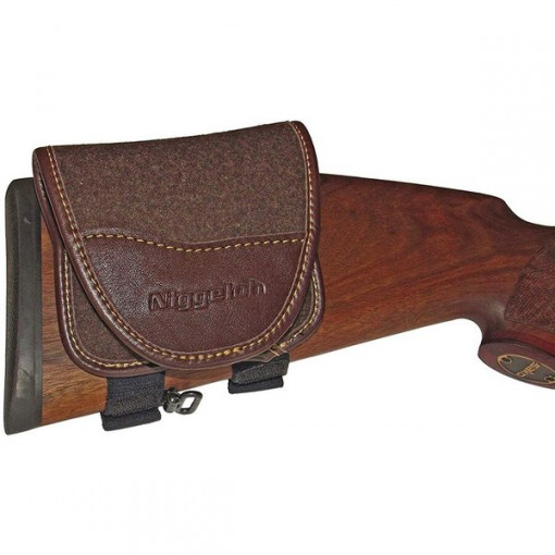 Cartusiera piele maro Niggeloh Classic 6 posturi glont - A8.NG.1511.00001 - Img 2