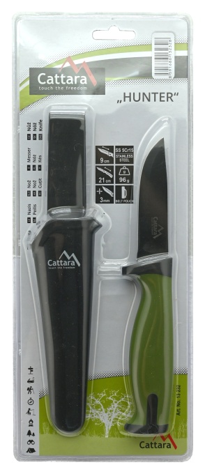 Cutit Cattara Hunter, 21 cm, lama 9cm, teaca plastic, otel 5Cr15 - Img 2
