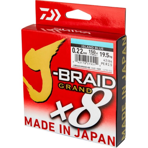 Fir Textil Daiwa J-Braid Grand X8 Blue 135m - Img 4