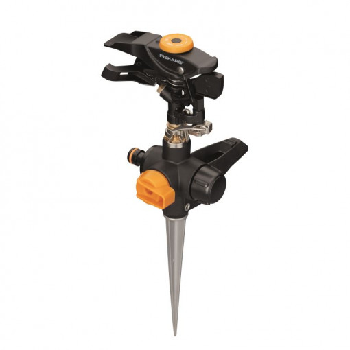 FISKARS Aspersor pulsator cu picior Fiskars, buton on/off, cap metalic - 1027029 - Img 2