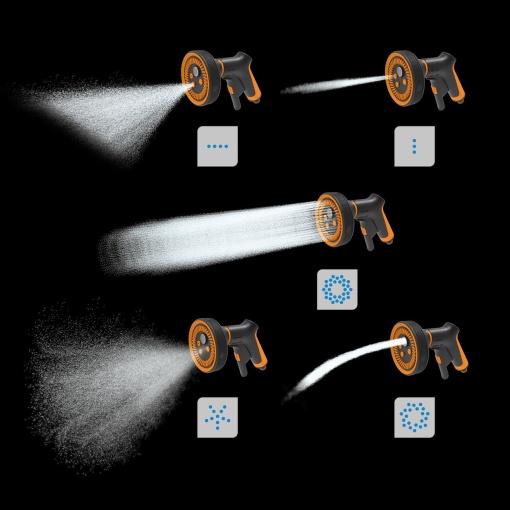 FISKARS Pistol pentru stropit Fiskars Comfort Multi, control frontal - 1065482 - Img 8
