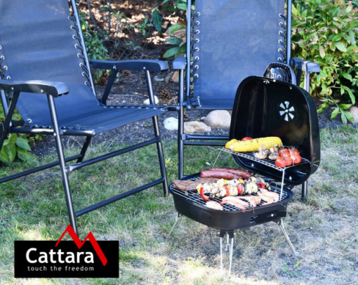 Gratar CROTONE Cattara din otel emailat pliabil 45 x 30 x 40 cm - TT13025 - Img 6