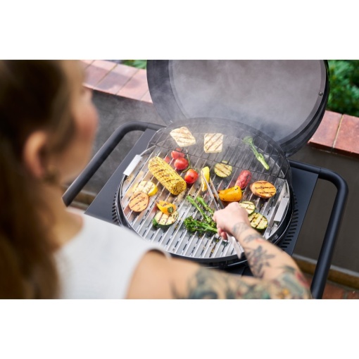 Gratar electric 2.100 W si pe carbuni hibrid, 370 grade Celsius, TRU-Infrared, Char-Broil Patio Bistro E2Coal - 140255 - Img 15