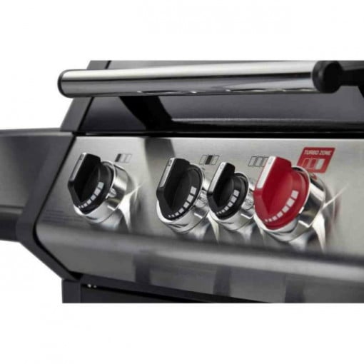 Gratar pe gaz, 3 arzatoare inox, grile fonta, Enders Monroe Black Pro 3 K Turbo - 837133 4