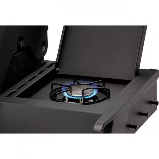 Gratar pe gaz, 4 arzatoare inox, arzator infrarosu, grile fonta, Enders Monroe Pro 4 SIK Turbo, 838533 grafit mat 9
