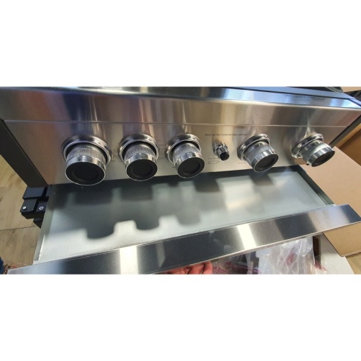Gratar pe gaz cu 5 arzatoare 4 inox si 1 infrarosu, incastrabil, grile si plita fonta, Grandhall Pro Elite 4 - K04000383A - Img 6