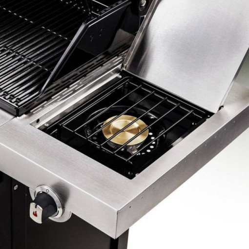 Gratar pe gaz din inox Char-Broil Professional 3400S - 140736 arzator lateral