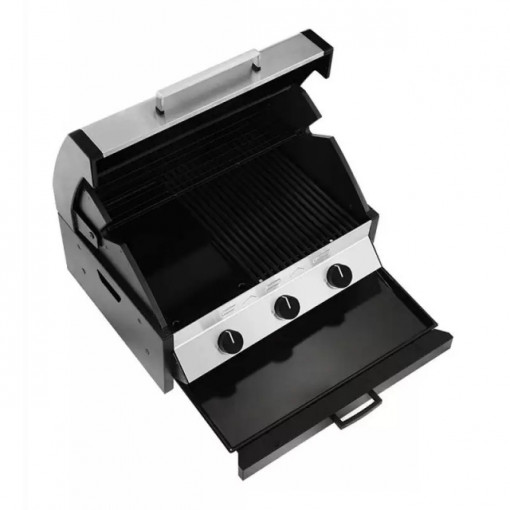 Gratar pe gaz din inox incastrabil Cadac Meridian 3 arzatoare - 982231-30-01-EF 4