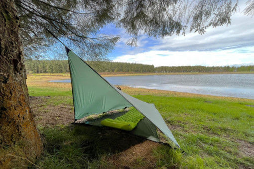 Groundsheet  DD Superlight pentru ture cu bicicleta  Olive Green 210cm x 150cm  - 707273931658 5