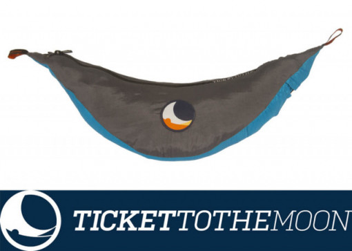 Hamac Ticket to the Moon King Size Aqua Dark Grey - 320 × 230 cm - TMK1503