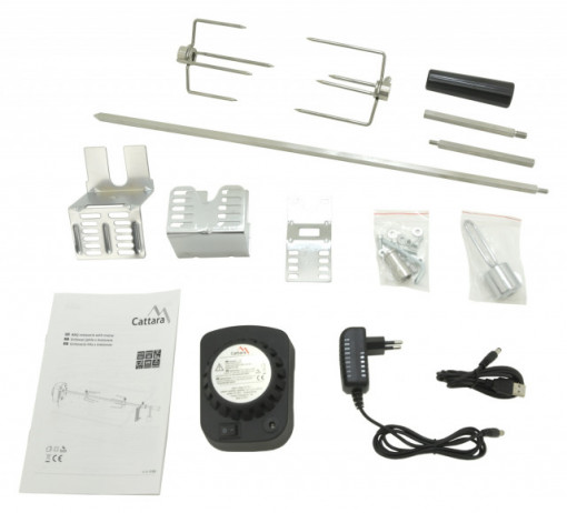 Kit electric rotiserie Cattara, 94cm, 8kg, 230V, USB 5V, 3 RPM - TT13053 - Img 6