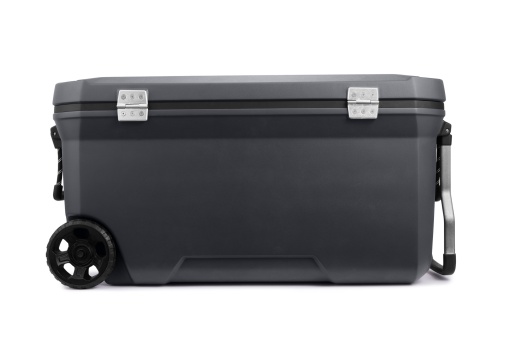 Lada frigorifica pasiva Coleman Convoy 97L, gri, cu manere si roti, balamale metalice 96 x 45 x 48 cm - 2213849 - Img 4