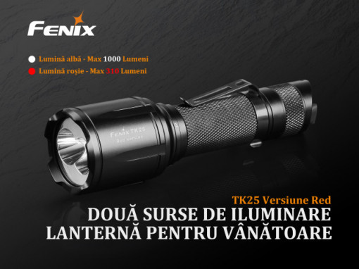 Lanterna Fenix TK25 - Versiune Red - 1000 Lumeni 225 Metri 1