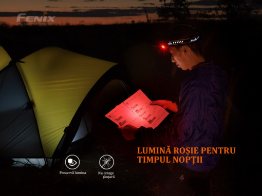 Lanterna frontala Fenix HM70R - Lanternă frontală - 1600 Lumeni - 186 Metri - ADV-453-001 4