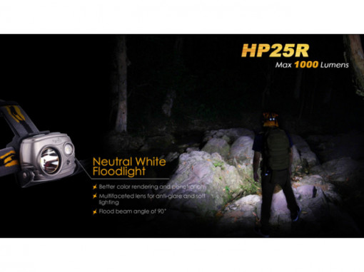 Lanterna frontala Fenix HP25R 1000 lumeni 187 metri 2
