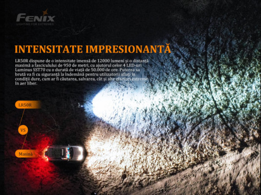 Lanterna Profesionala Fenix LR50R -12000 Lumeni - 950 Metri - ADV-437-001 3