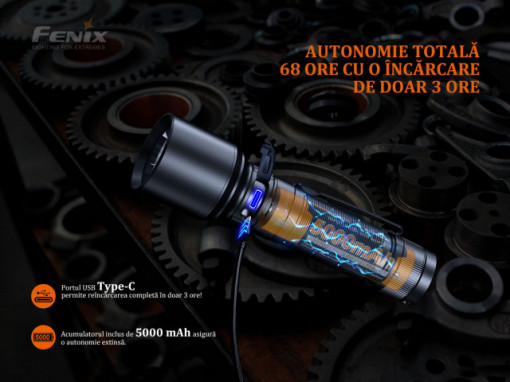 Lanterna Tactică Fenix C7  - 3000 Lumeni - 470 Metri - ADV-454-001 6
