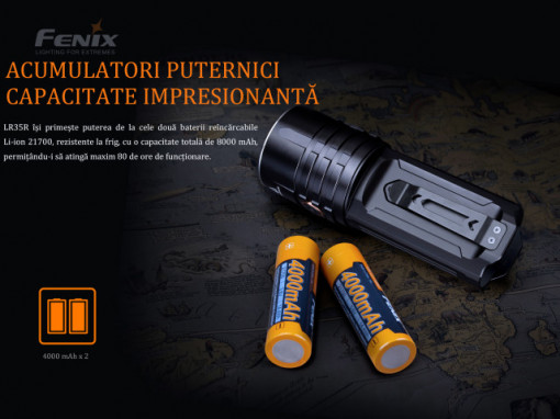 Lanterna Tactica Fenix LR35R -10000 Lumeni - 500 Metri - ADV-426-001 3