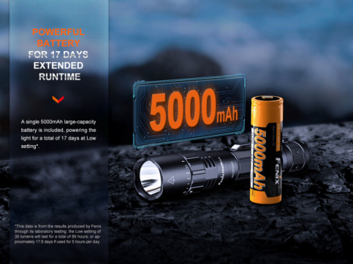 Lanternă tactică reîncărcabilă 3000 Lumeni 500 metri Fenix PD40R V3.0 - ADV-485-001 - Img 7